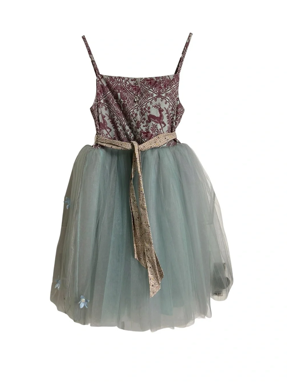 Plum & Sage Tulle Flower Theater Dress for Kids